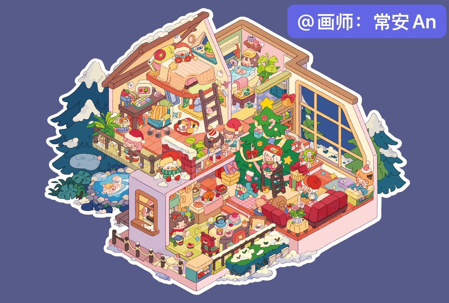 150+Designs Big and Huge size 3D scenes stickers(Maching Game)