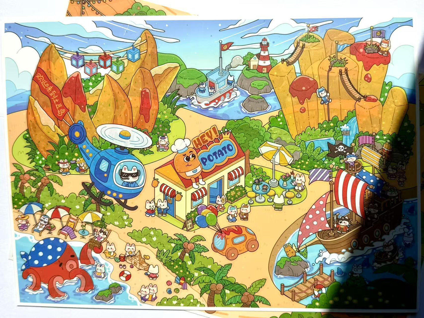 150+Designs Big and Huge size 3D scenes stickers(Maching Game)
