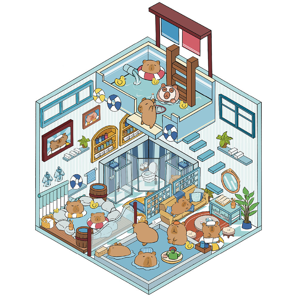 200+Designs medium and small 3D scenes stickers(Maching Game)