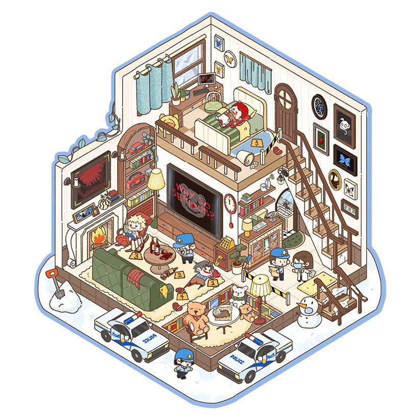 200+Designs medium and small 3D scenes stickers(Maching Game)