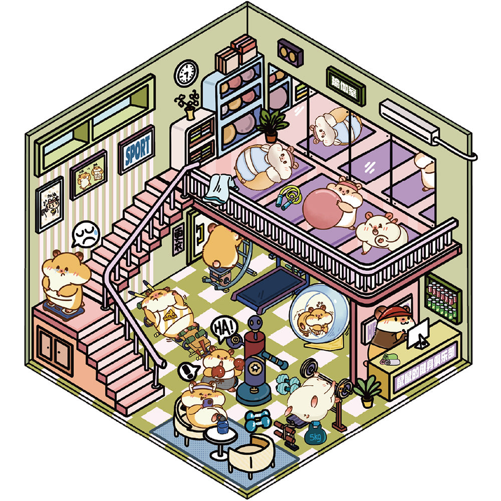 200+Designs medium and small 3D scenes stickers(Maching Game)