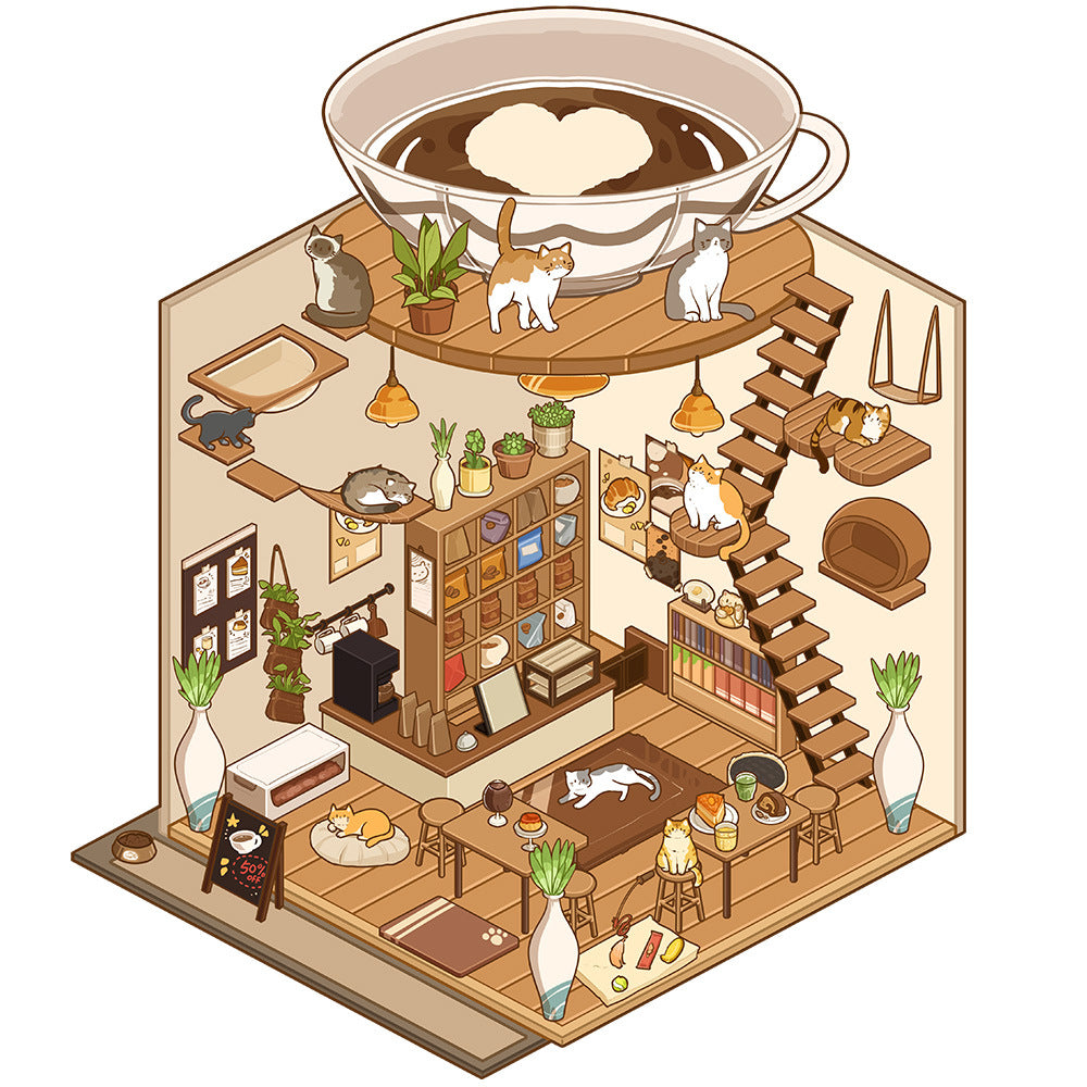 200+Designs medium and small 3D scenes stickers(Maching Game)