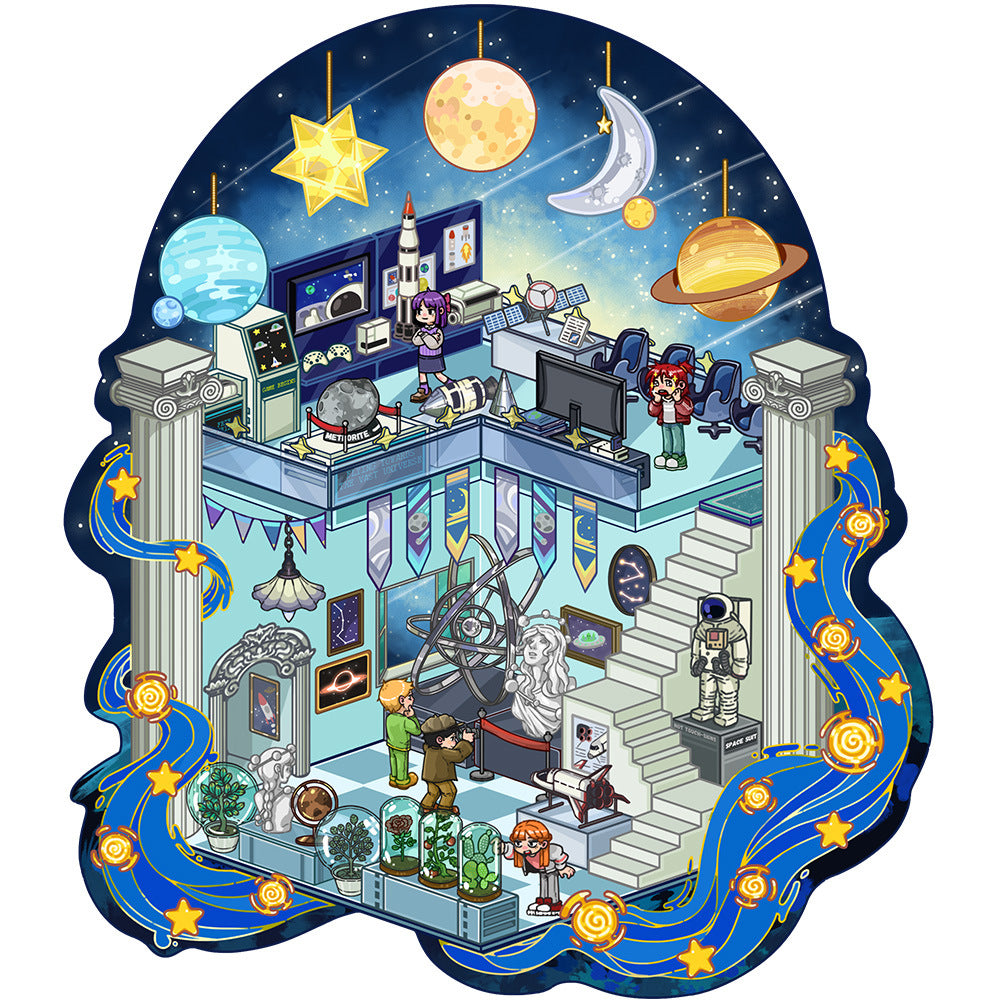 200+Designs medium and small 3D scenes stickers(Maching Game)