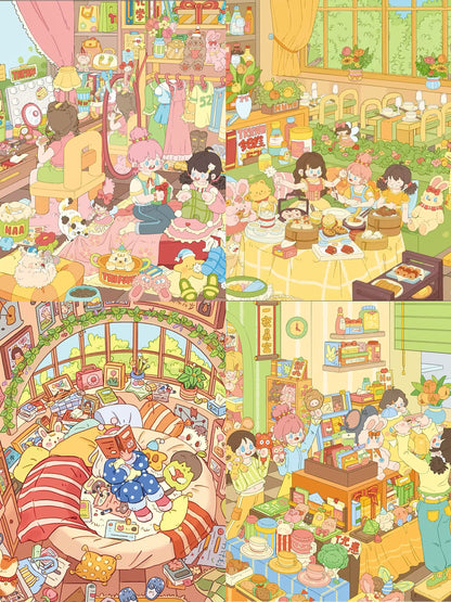 A Teenage Girl's Day -all 4 Cute Small Scenes