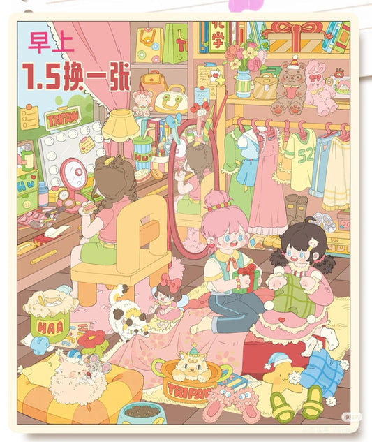 A Teenage Girl's Day -all 4 Cute Small Scenes