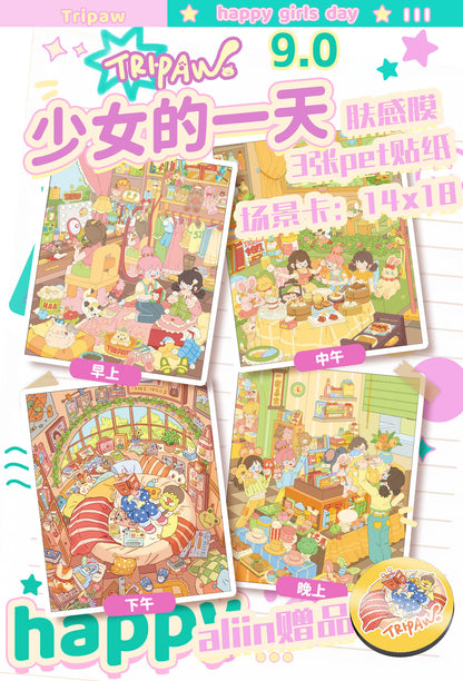 A Teenage Girl's Day -all 4 Cute Small Scenes