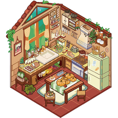 200+Designs medium and small 3D scenes stickers(Maching Game)