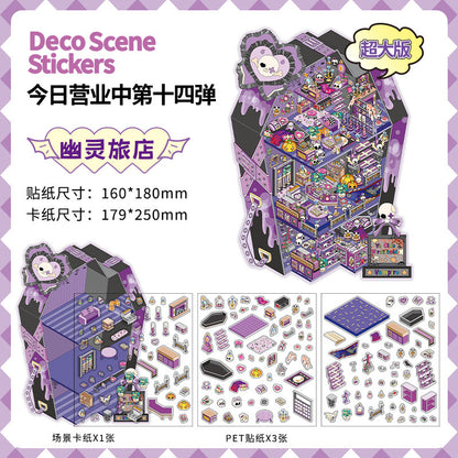 150+Designs Big and Huge size 3D scenes stickers(Maching Game)