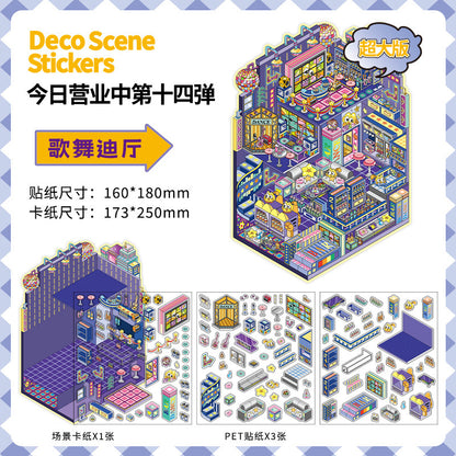 150+Designs Big and Huge size 3D scenes stickers(Maching Game)
