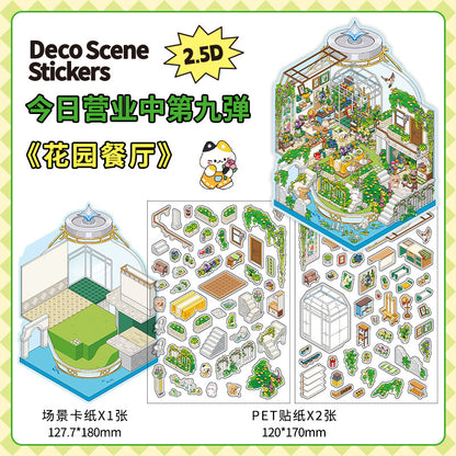 200+Designs medium and small 3D scenes stickers(Maching Game)