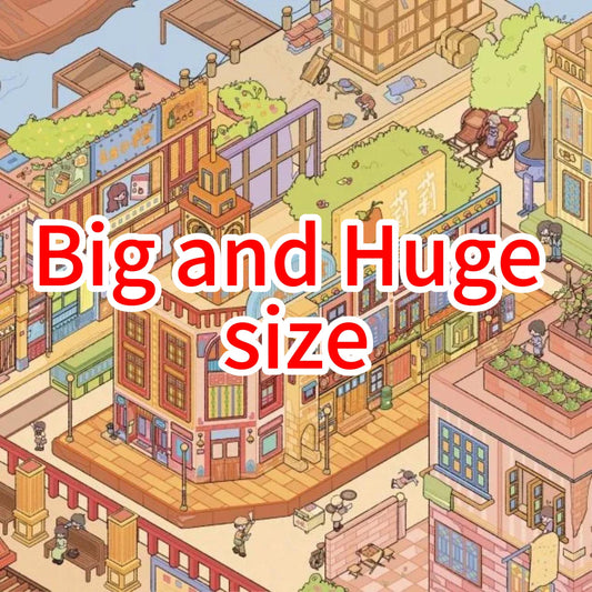 150+Designs Big and Huge size 3D scenes stickers(Maching Game)