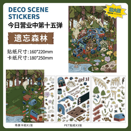 150+Designs Big and Huge size 3D scenes stickers(Maching Game)