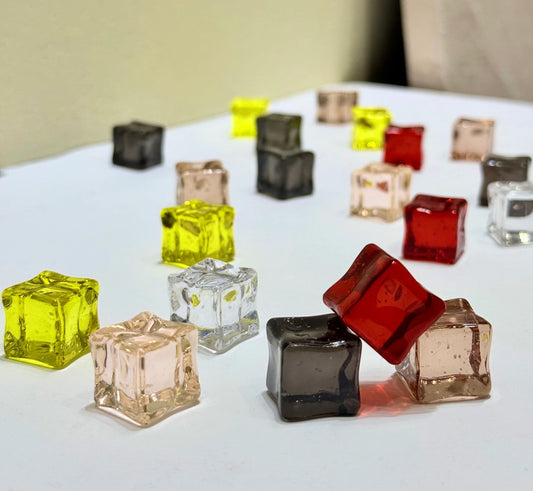 The Story of Rose Glowin Resin Fake Ice Cubes - Random Packs of Realistic Acrylic Decorative Props for DIY Crafts Vases & Home Decor - Reusable & Colorful